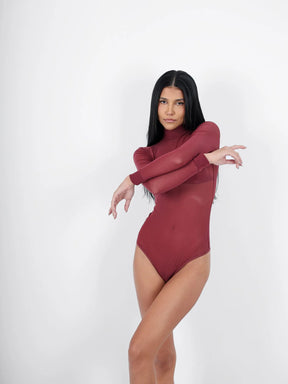 Vanessa High Neck Tulle Bodysuit